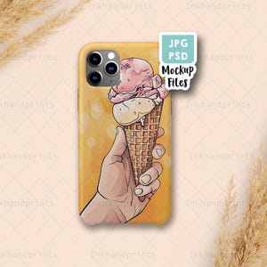 PSD + JPG Mock-up per iPhone 11, Mock-Up custodia per iPhone a sublimazione, Mock-up custodia per iPhone Pro, Sublimazione prodotto vuoto fotografico,