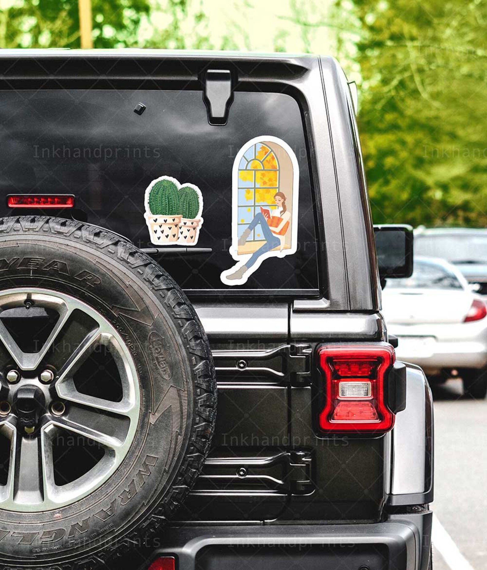 JPG Bundle Vinyl Decal / Sticker Rear Window Car Mockup 4x4 Etsy