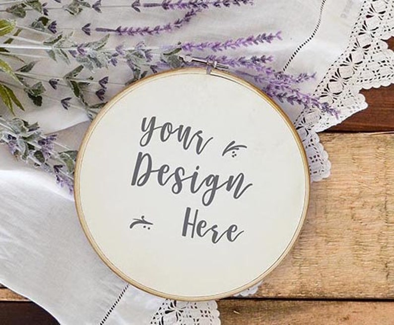 Download JPG PSD Embroidery Hoop Mockup Embroidery Design mockup | Etsy
