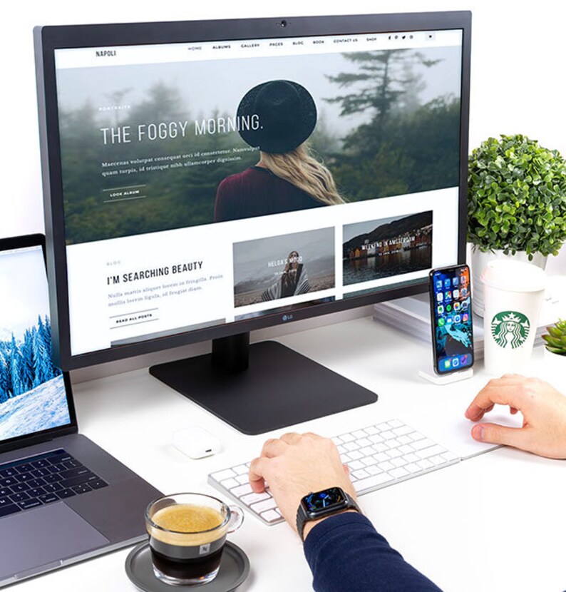 Download JPG PSD Computer Mockup Desktop Product Mockup iMac | Etsy