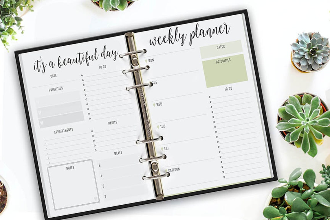 PSD Planner Mockup Journal Mockup Weekly Planner Mock up Etsy