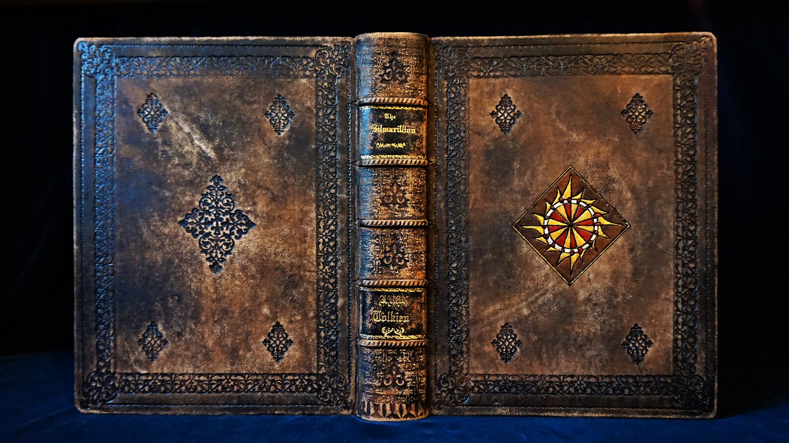 Leather bound illustrated The Silmarillion Etsy