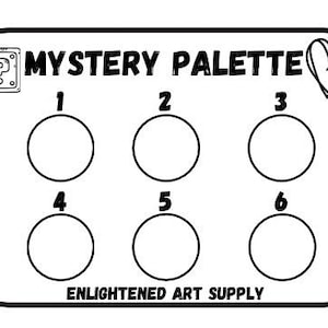 Paleta de cartas Mystery Dot | Tinta artesanal artesanal | Cores misteriosas | Cyber Monday