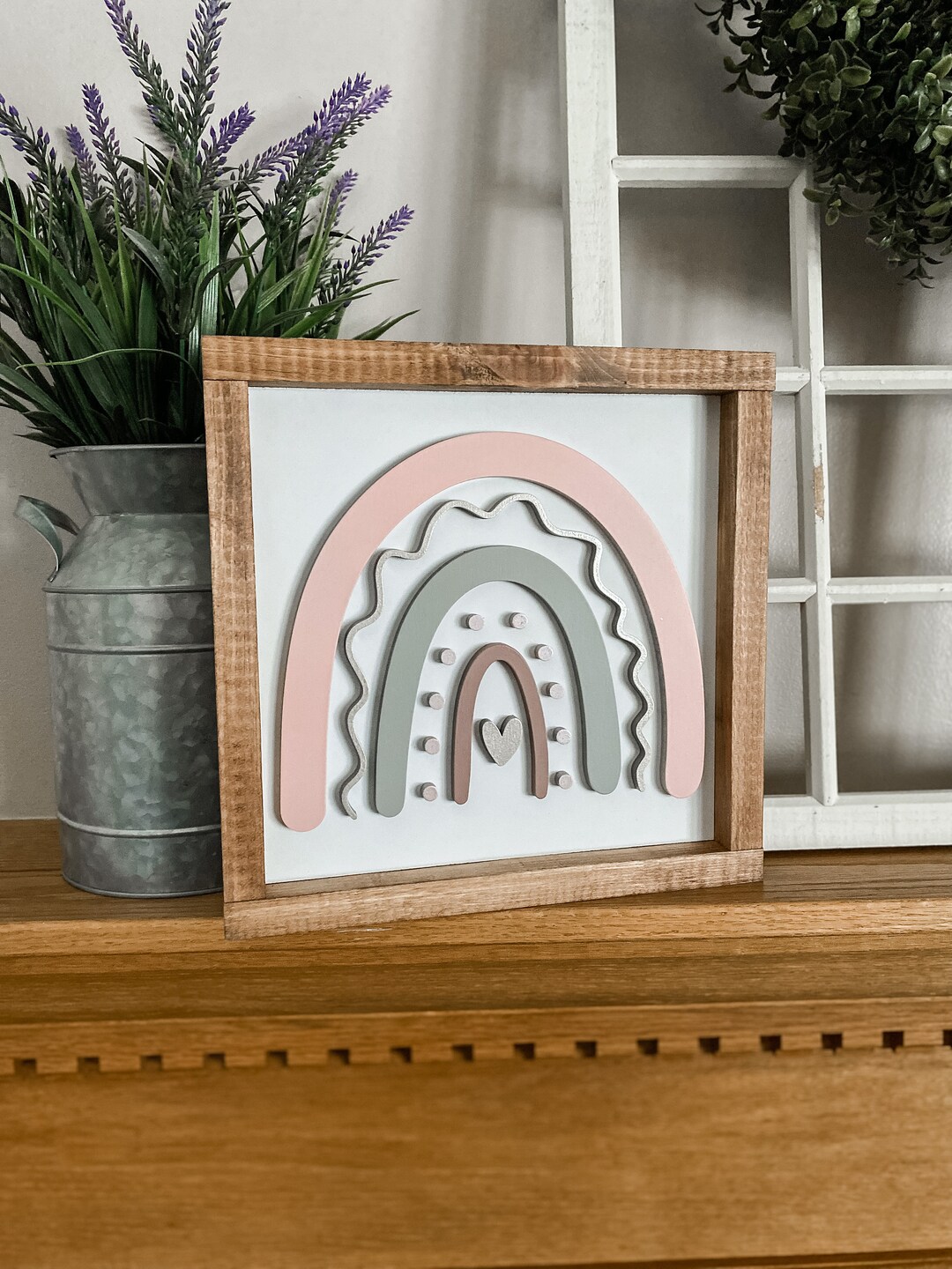 Boho Pink Rainbow Nursery Decor: Girl's Room Wall Art - Etsy