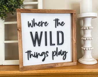 Wild Things - Bord speelkamer - Bord kinderkamer