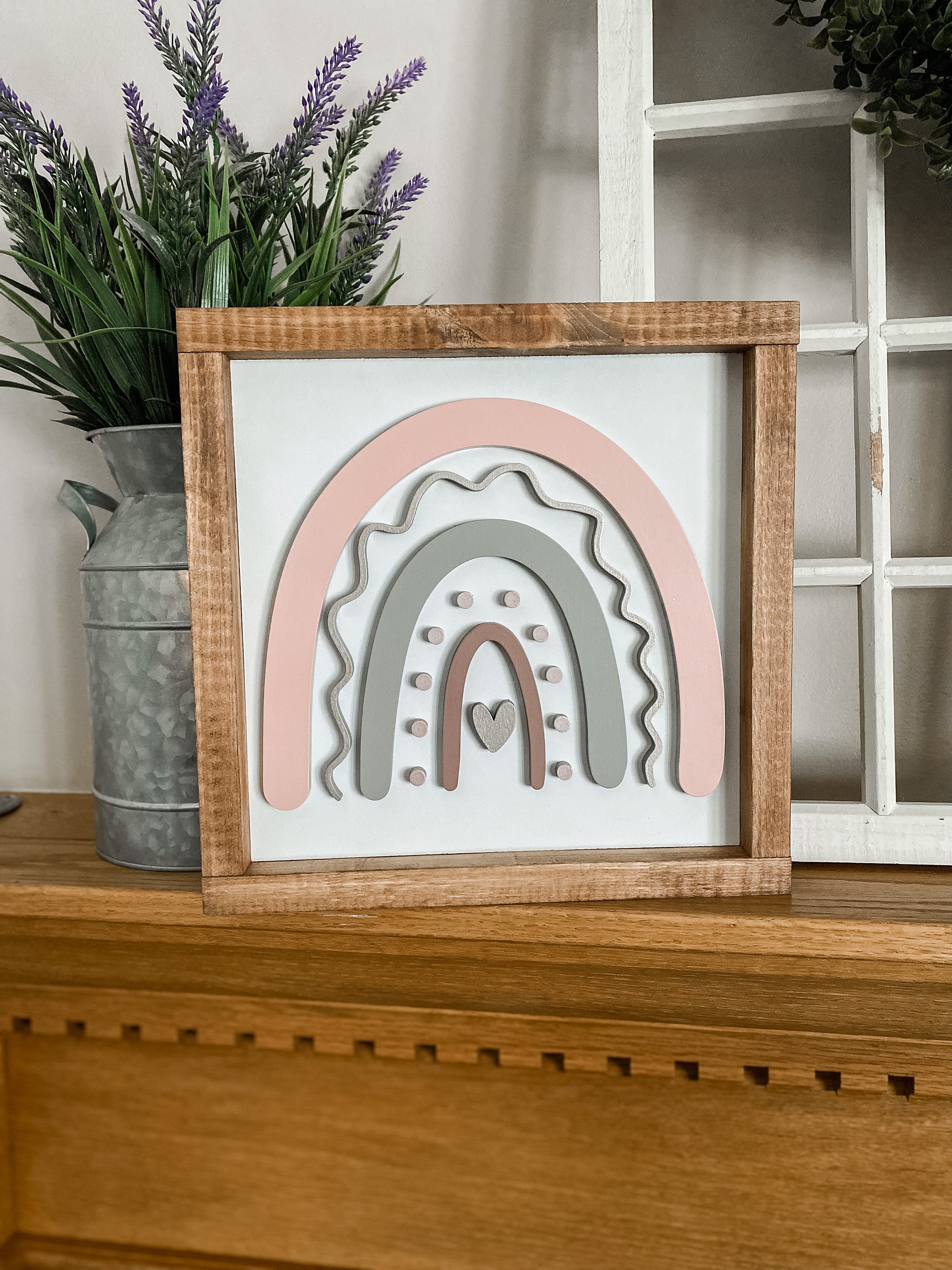 Boho Pink Rainbow Nursery Decor: Girl's Room Wall Art - Etsy