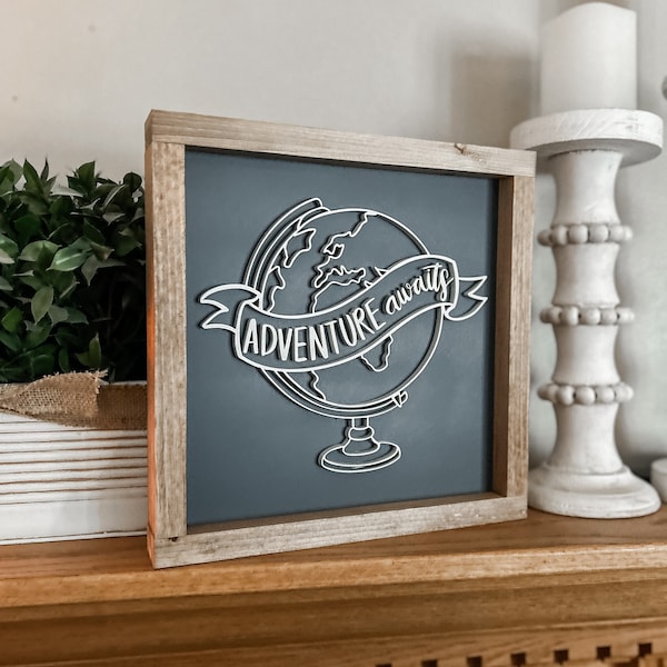 Adventure Awaits - Nursery Sign - Adventure Sign