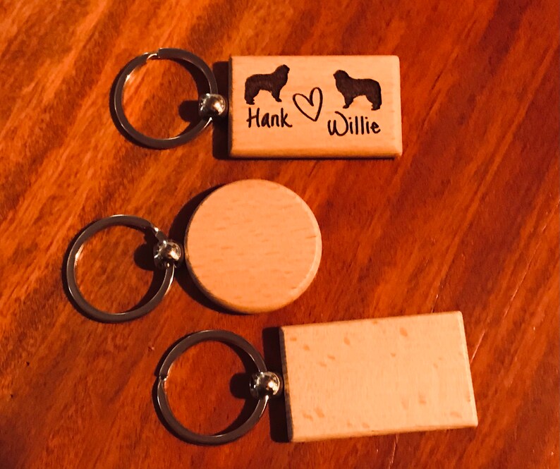 Beech Wood Keychain Blanks Laser Cricut Etsy