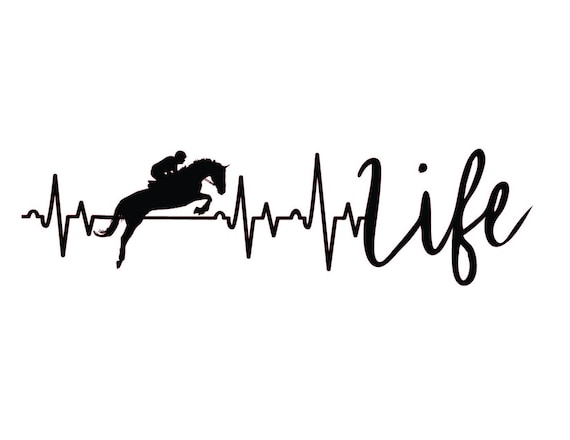Horse Heartbeat - Best Equestrian Horse Jumping T-Shirt Horse Heartbeat - Best Equestrian Horse Jumping T-Shirt