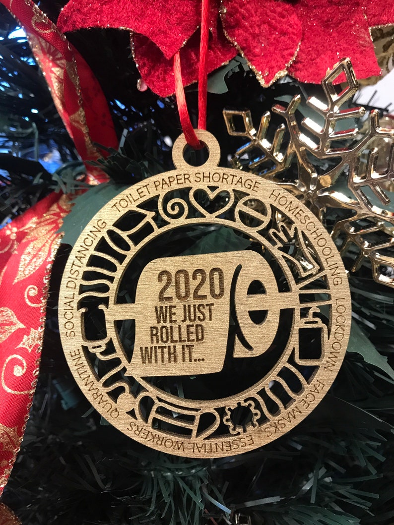 Commemorative 2021 Holiday Ornament Just Rolled With It Etsy