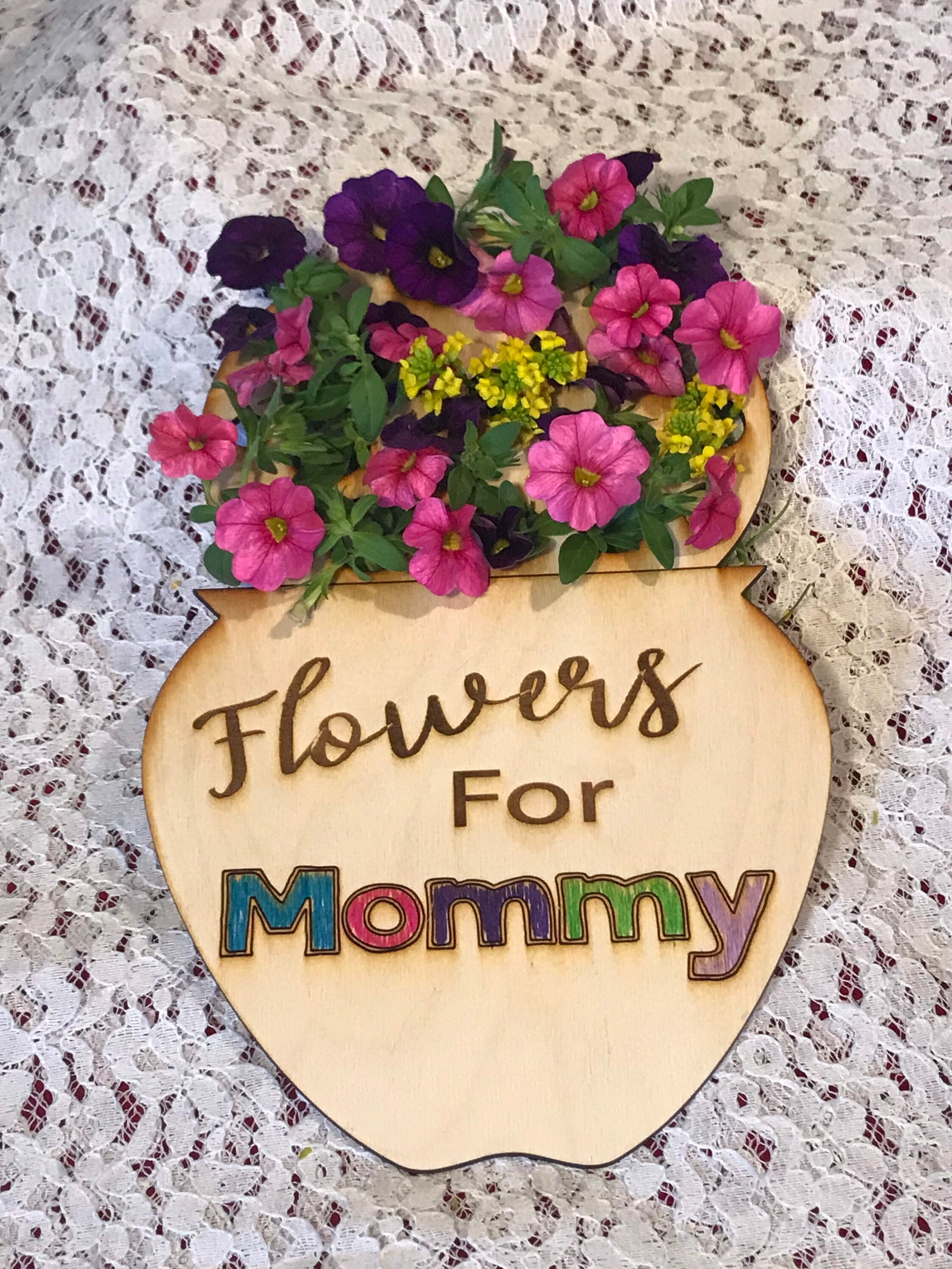 Flowers for Mommy Mother's Day svg jpg cut file Etsy