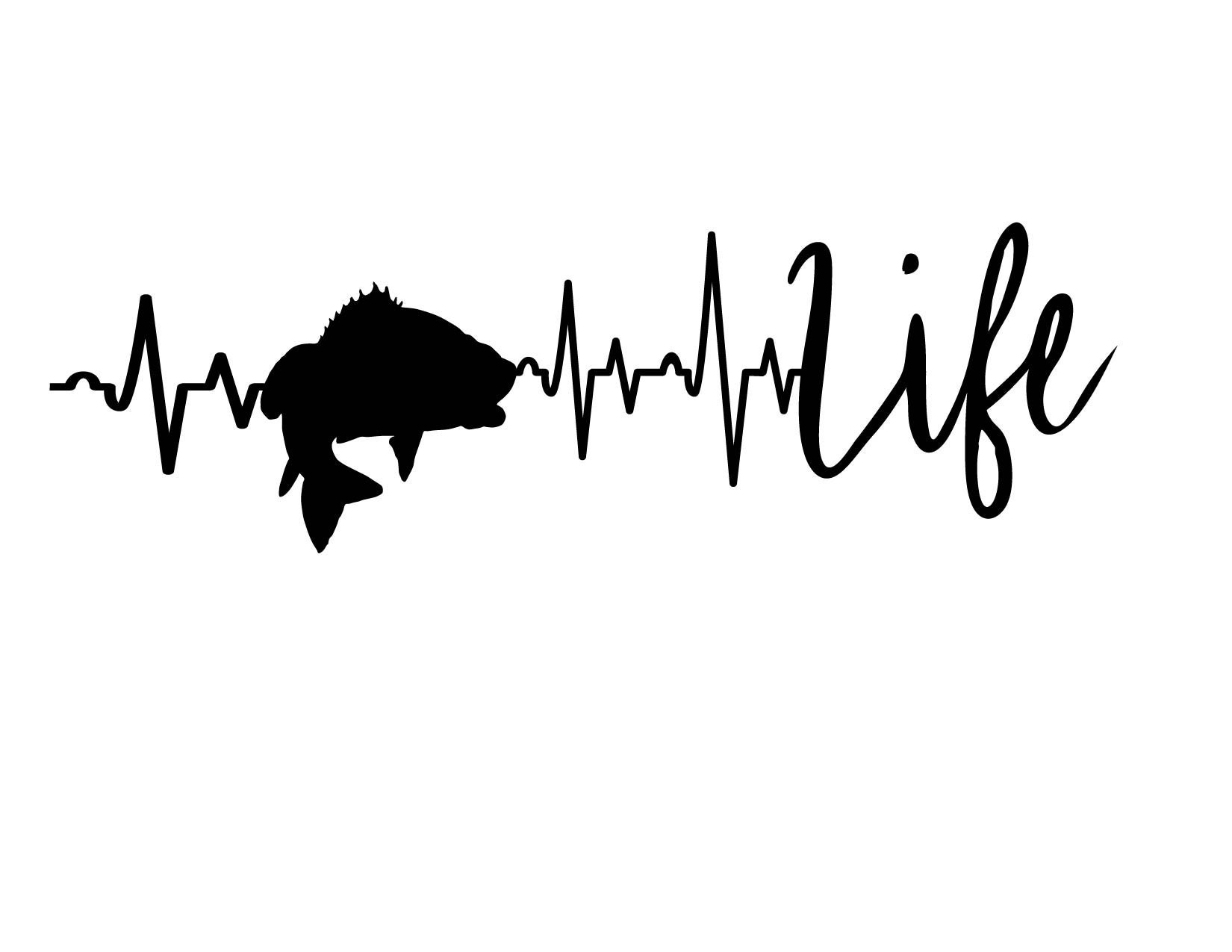 Bass Fishing Life Heartbeat SVG PDF JPG .png Digital File Bundle Glowforge  Cricut Vinyl Fish -  Australia