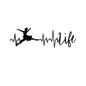Dance Ballet Life Heartbeat SVG PDF JPG .png Digital Glowforge ...
