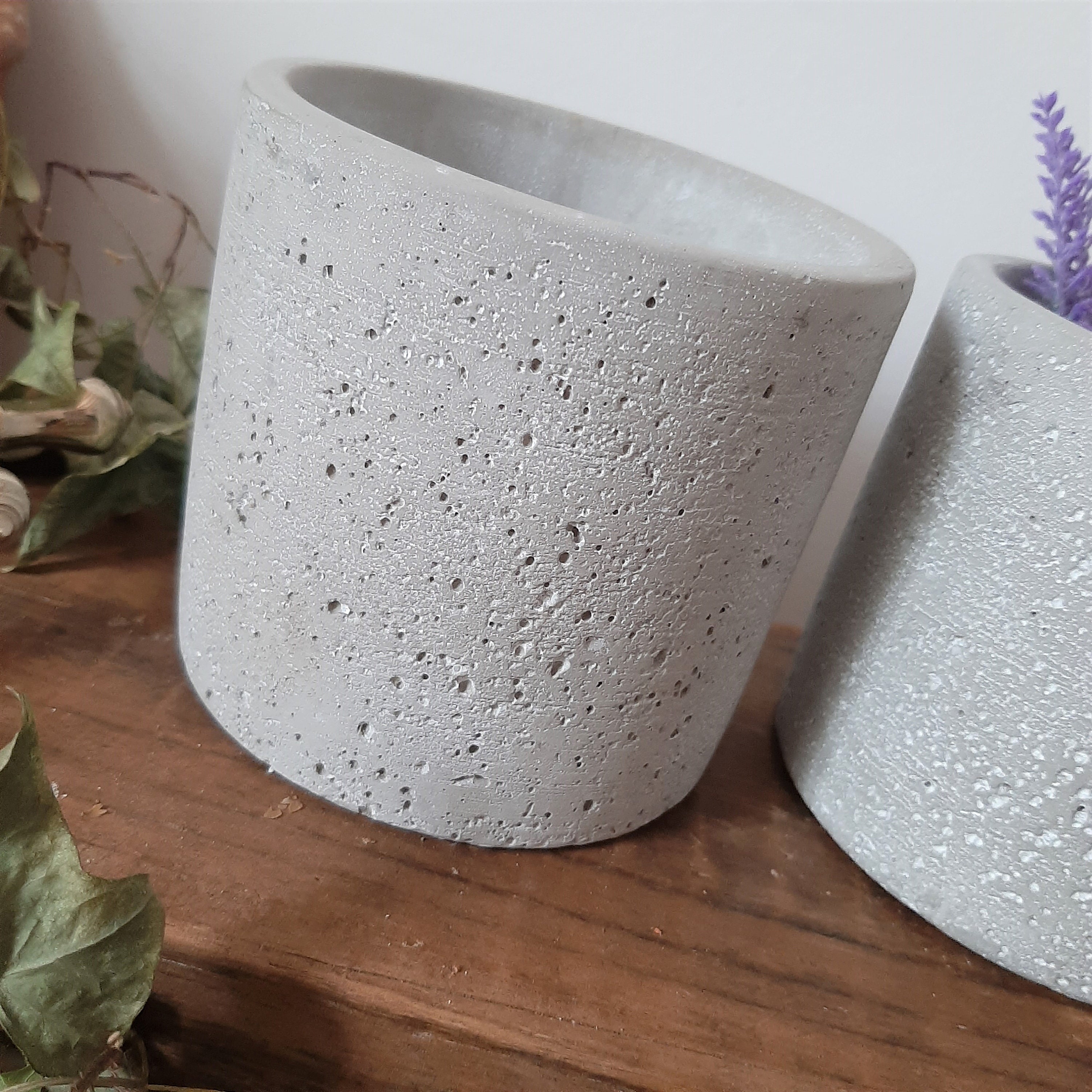 Large Round Concrete Planter Large Grey Concrete Plant Pot Etsy