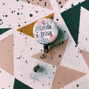 Personalized Badge Reel Holder - Custom Name Badge Reel - Retractable Badge Holder - Office Accessories - Nurse Badge Reel