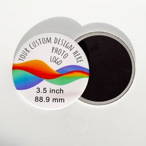 Custom Magnet Back, custom image magnet 3.5 inch, custom save the date magnet, Your design here, photo magnet, promotional magnet
