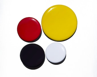 Blank colorful Button, blank face pin for craft, Design your own pinback by adding your own stickers or draw, sizes and colors to choose