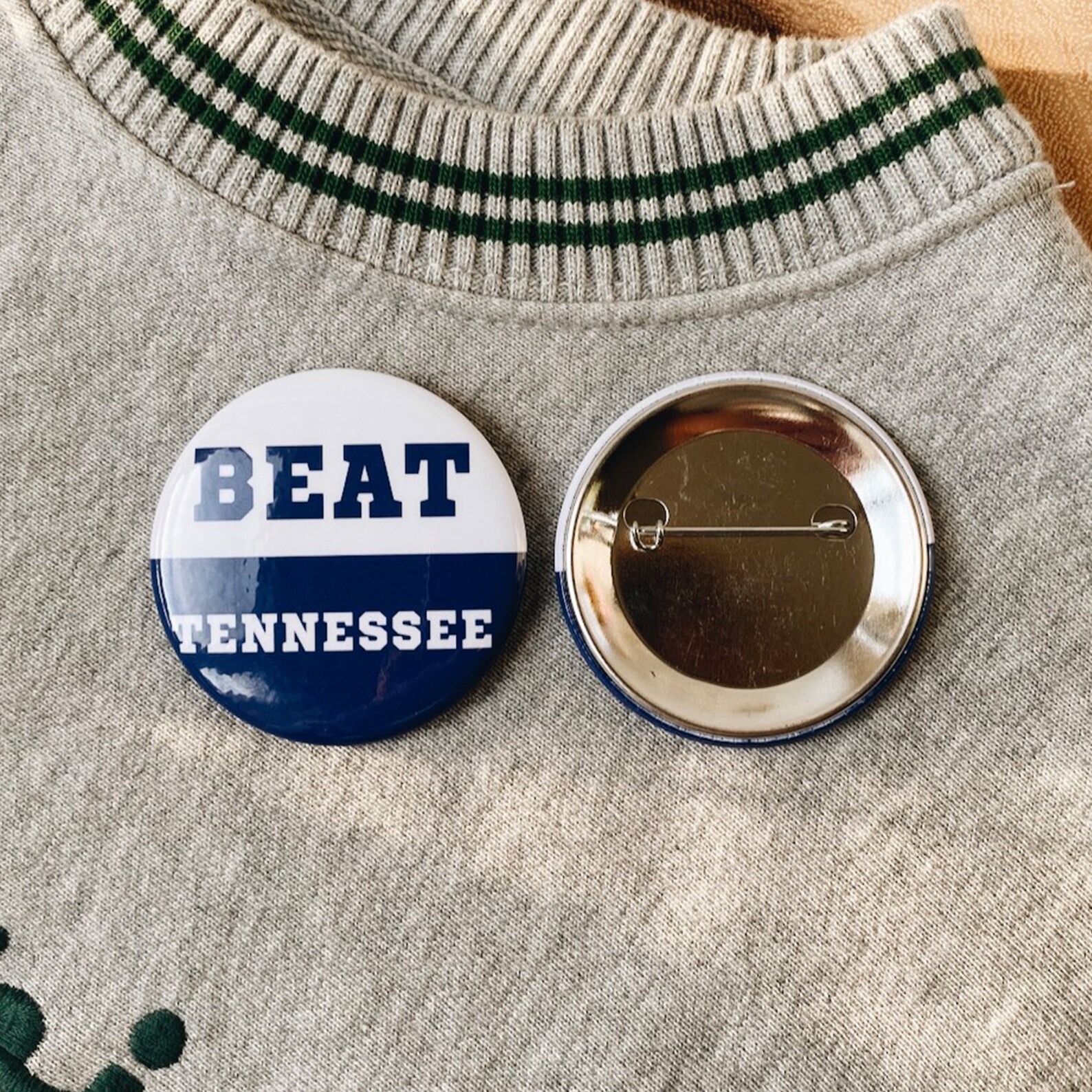 Game day custom pins University pins Football button Button Etsy