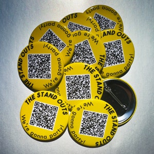 Custom QR Code Buttons - Different Sizes(personalized Button Pins ...