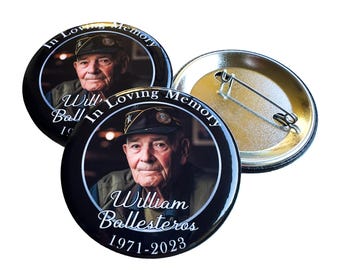 Spille commemorative personalizzate per funerali - Spille commemorative personalizzate