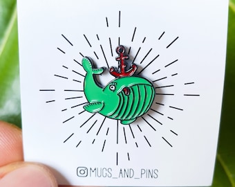 Whale Enamel Lapel Pin