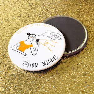 Custom Magnet Back, Custom Magnet 3 inch, custom save the date magnet, Your design here, photo magnet, promotional magnet