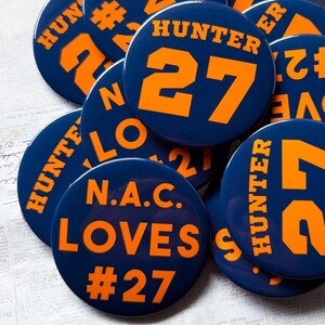 Small custom magnetic button for clothing - wearable, no hole needed - Personalized Pin with Strong Magnet Back – No Holes in Clothing image 9