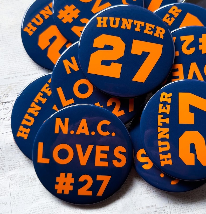 Small custom magnetic button for clothing - wearable, no hole needed - Personalized Pin with Strong Magnet Back – No Holes in Clothing image 9
