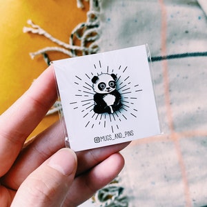Panda enamel pin, panda bear, panda pin badge, soft enamel pin, lapel pin, bear pin, animal pin, pin badge, cute enamel pin, panda gifts