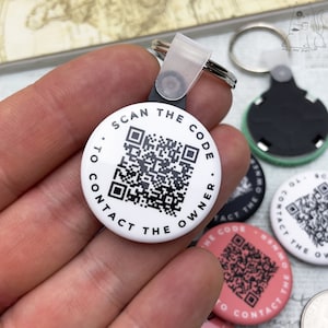 Kundenspezifisches QR-Code-Schlüsselring-Tag (Personalisierte Schlüsselanhänger) 3,25 Zoll