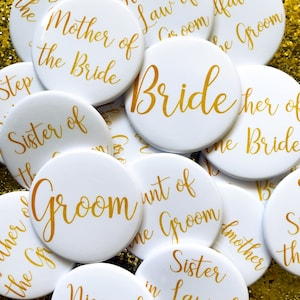 Einzigartige Gastgeschenke - Bachelorette Party Button Pins, Braut Hochzeit Party Pins, Hochzeit Gastgeschenke, Bride Tribe Abzeichen