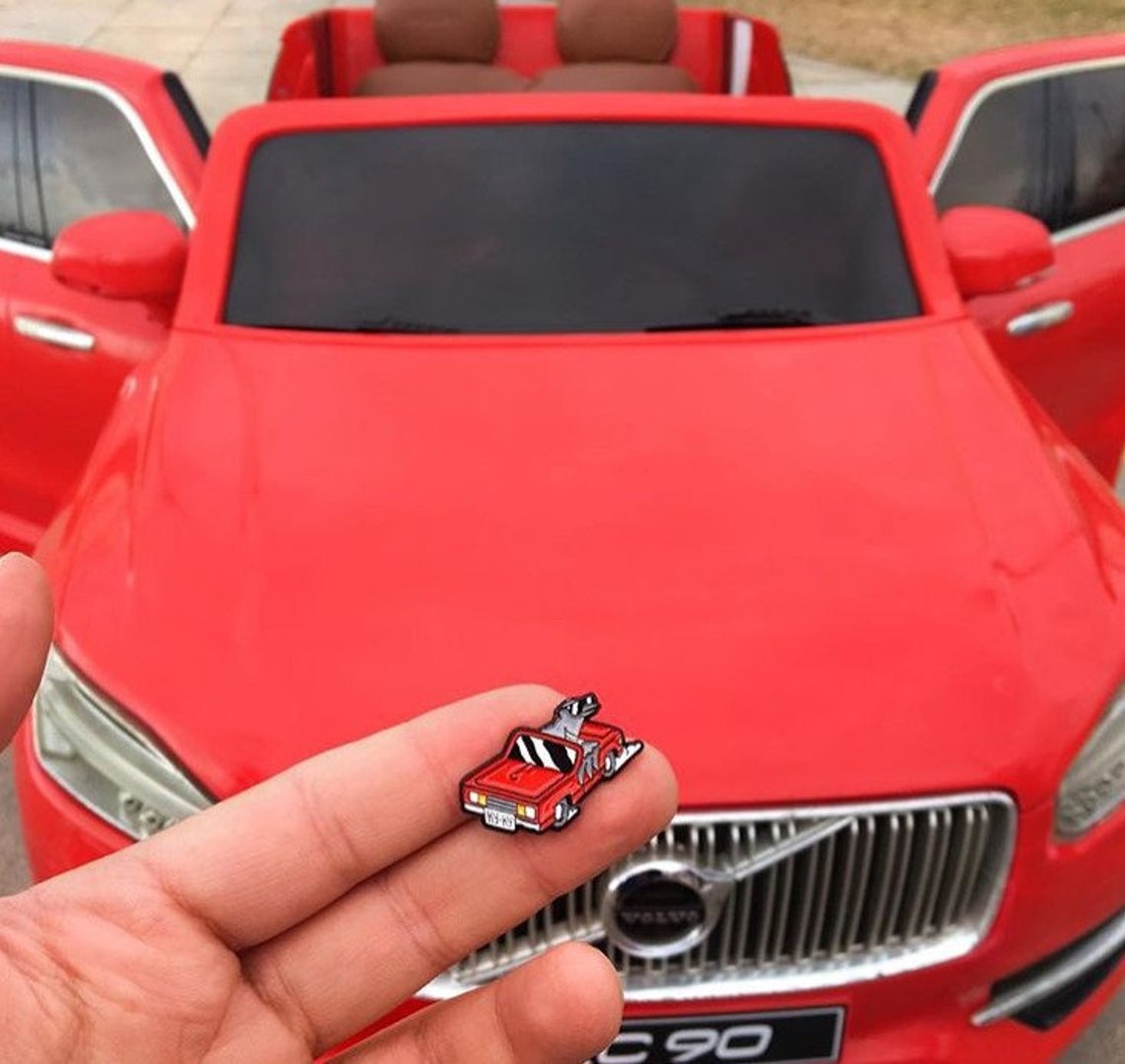 Bird Enamel Pin Car Enamel Pin Ornithology Pin Funny Enamel Etsy