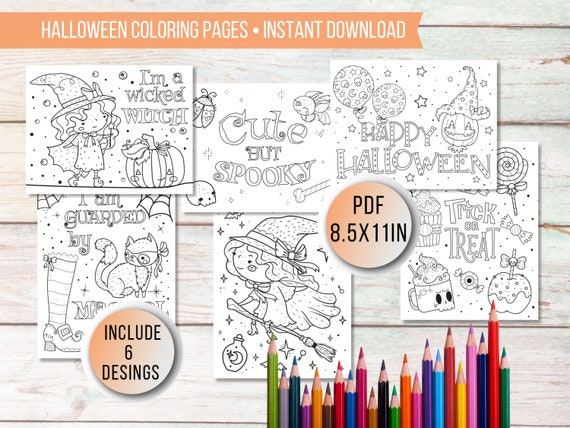 Halloween Coloring Pages for Kids Printable Halloween Witch