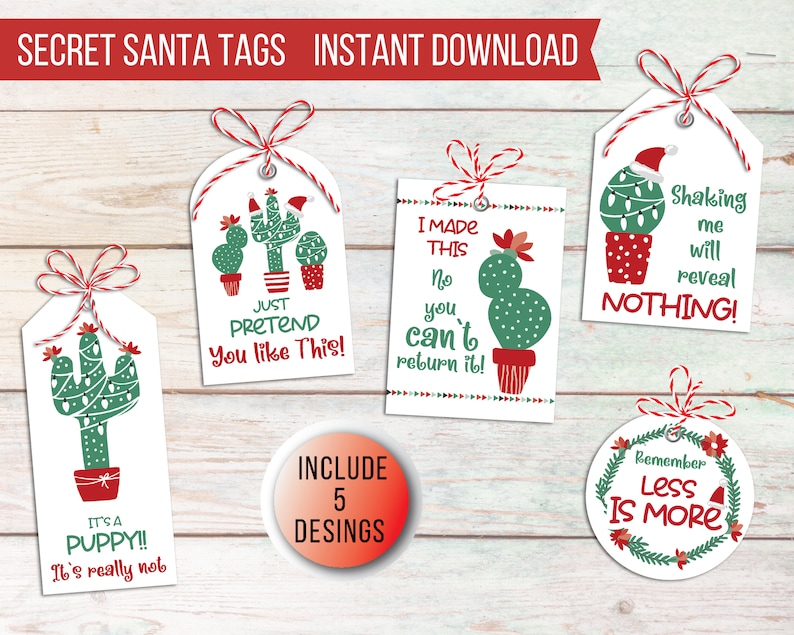 secret-santa-gift-tags-printable-holiday-cactus-tag-etsy