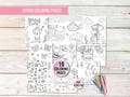 Spring Coloring Page, Printable Spring Kids Activity Pages, Spring Activities Pages for Kids, Spring Coloring Activities for Kids product logo
