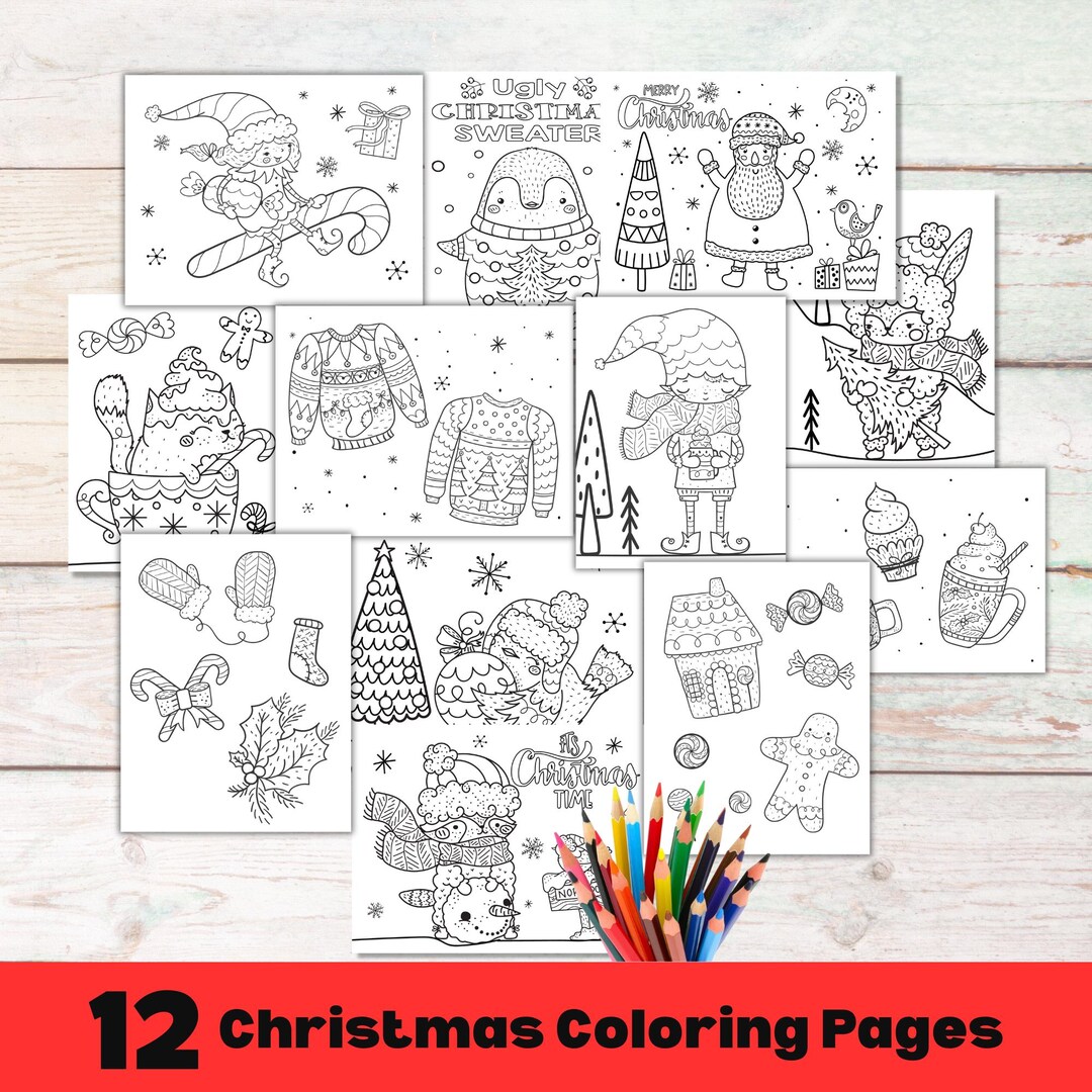 Christmas Coloring Pages for Kids | Printable Holiday Colouring Pages ...