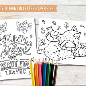 Autumn Coloring Pages for Kids | Printable Fall Coloring Pages For Kids | Seasonal Coloring Pages image 7