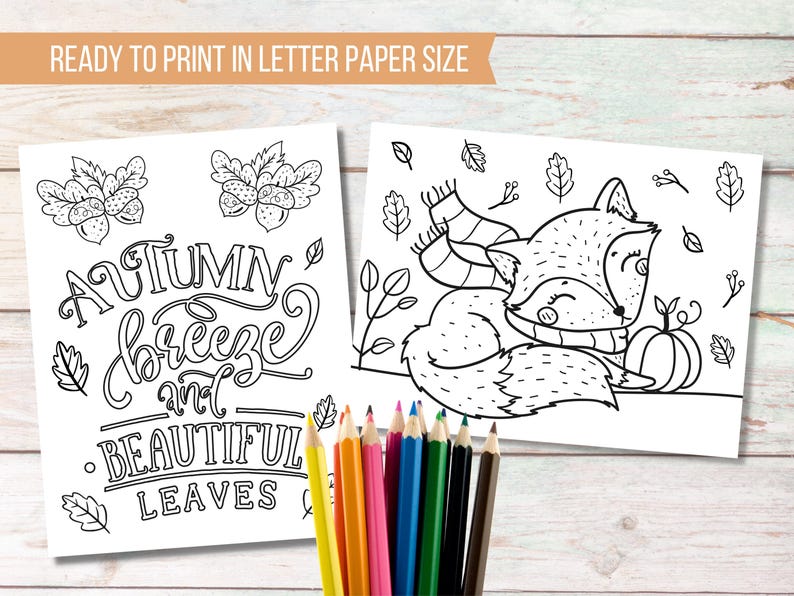 Autumn Coloring Pages for Kids | Printable Fall Coloring Pages For Kids | Seasonal Coloring Pages image 7