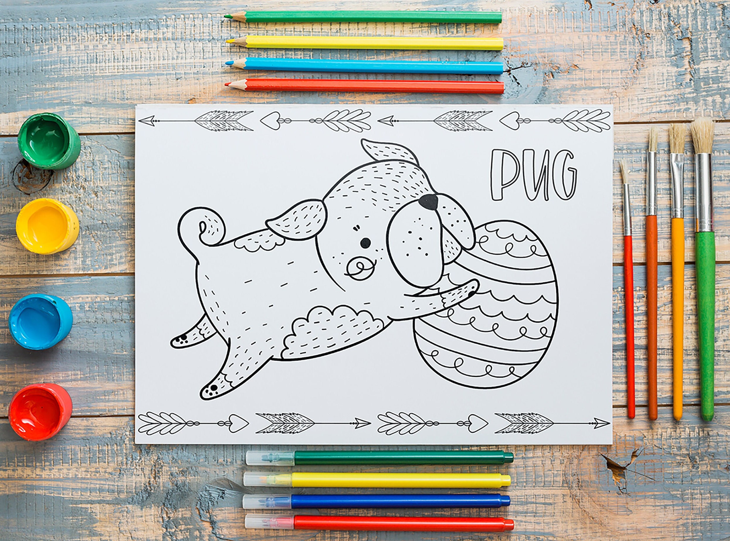 Printable Easter Coloring Pages, Kids Activity Pages, Digital Download ...