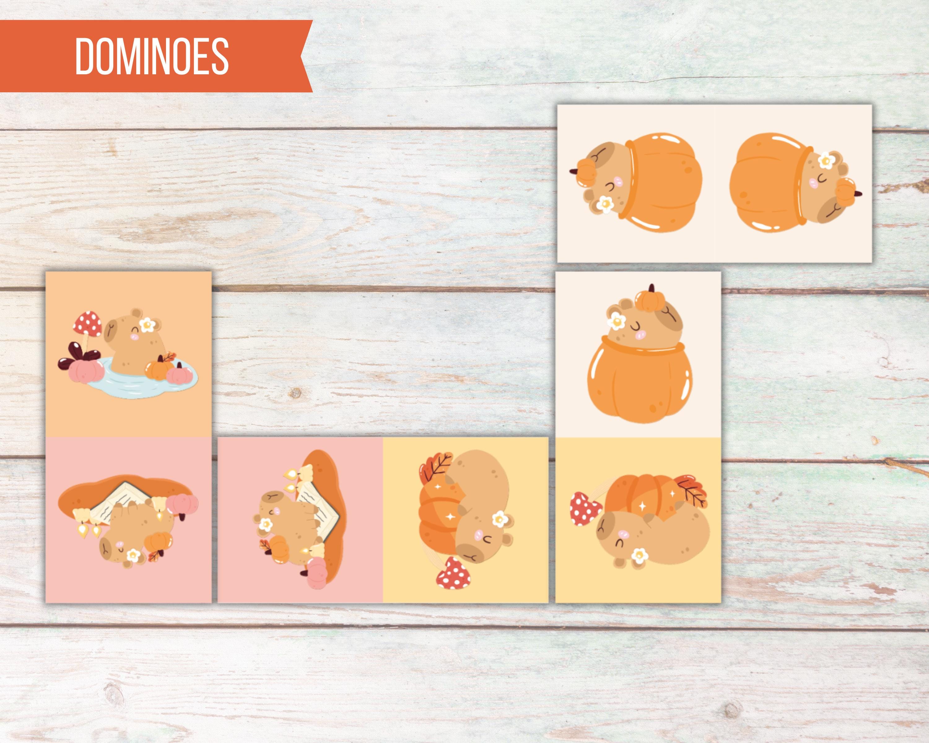 Thanksiving Capybara Capybara Autumn Game Bundle, Printable Activities for Kids, Fall Party ...