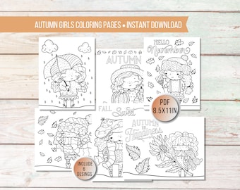 Autumn Coloring Pages for Kids | Printable Fall Coloring Pages For Kids | Seasonal Coloring Pages