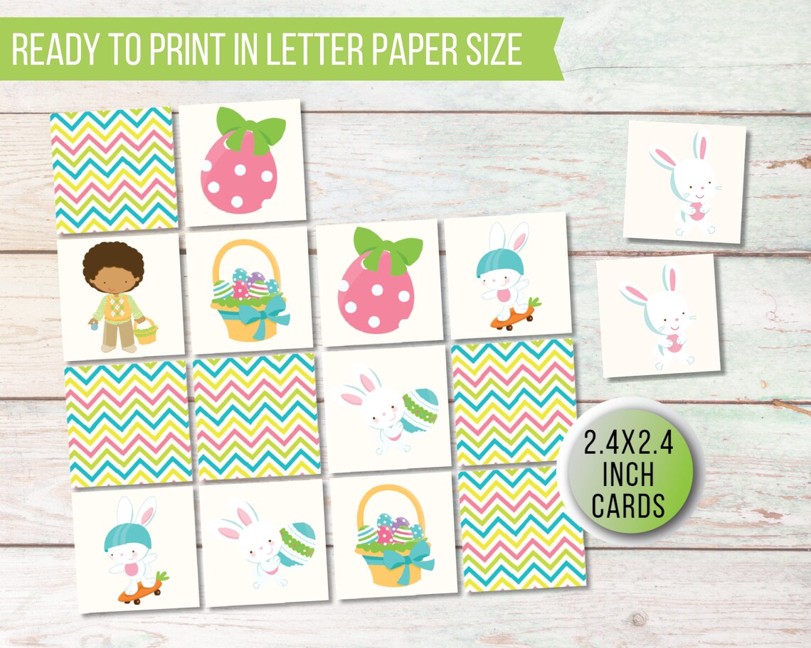 Printable Easter Memory Game Digital, Game for Kids, Fun Family Games ...