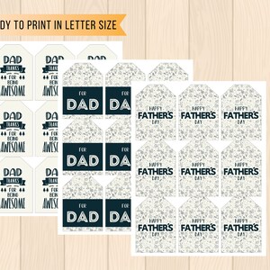 Happy Fathers Day Printable Gift Tags Adventure Fathers Day - Etsy