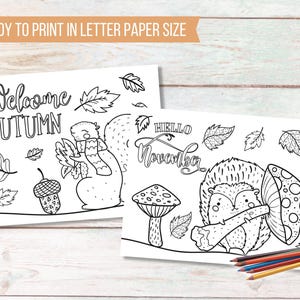 Autumn Coloring Pages for Kids | Printable Fall Coloring Pages For Kids | Seasonal Coloring Pages image 8