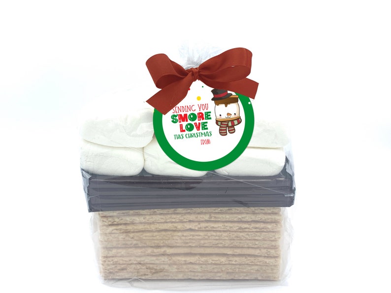 Christmas Smore Love Gift Tags Printable Happy Holiday - Etsy