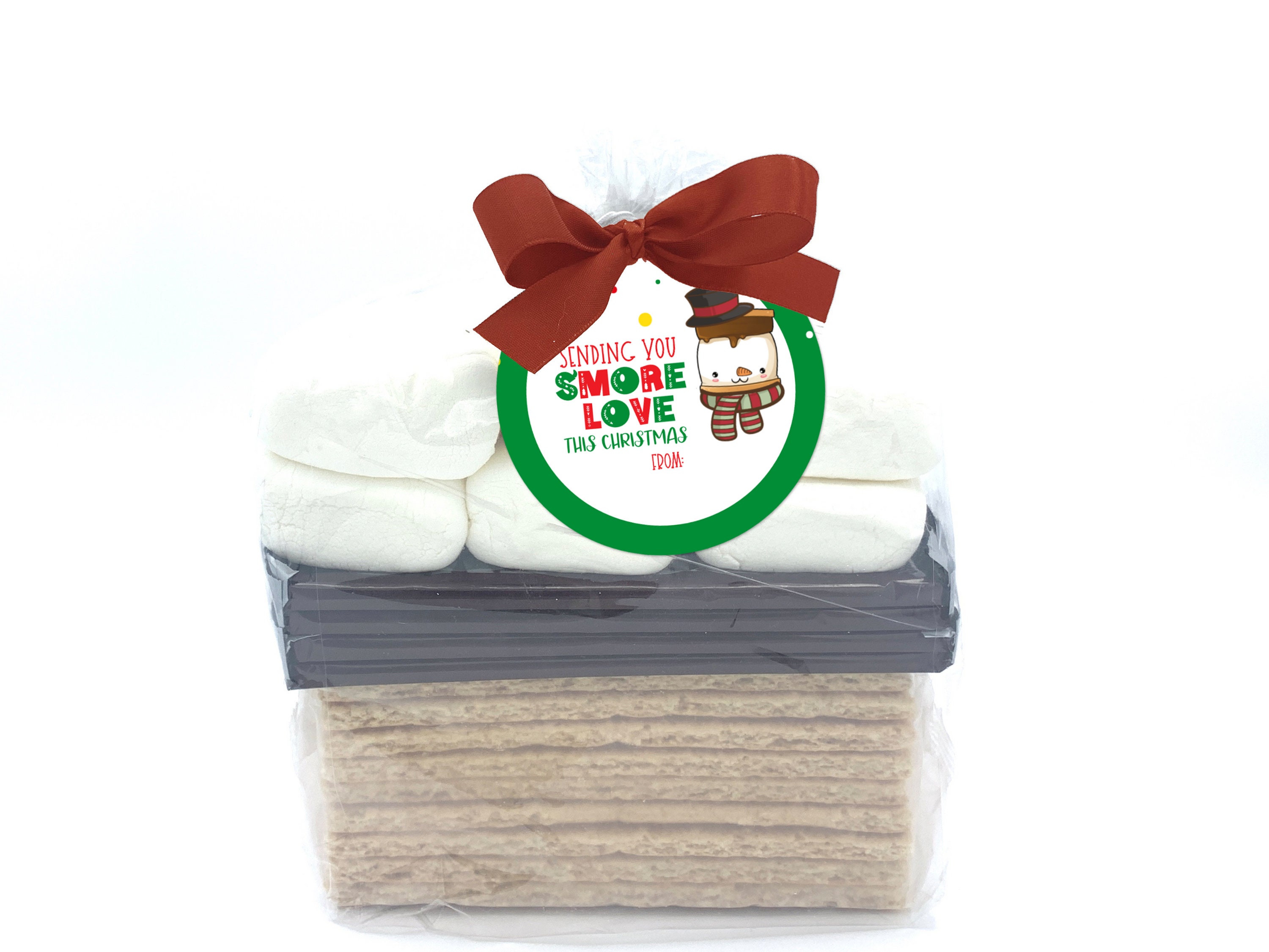 Christmas Smore Love Gift Tags Printable Happy Holiday - Etsy