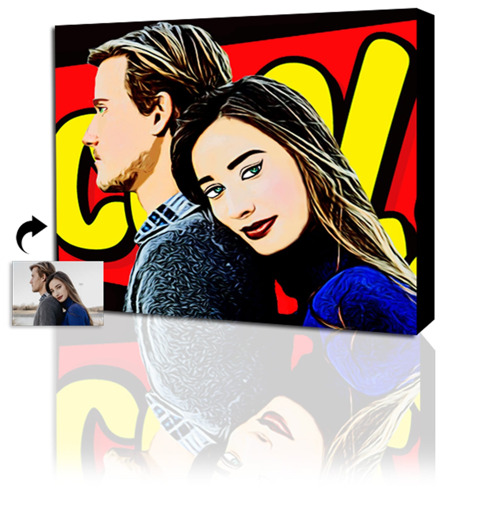 Custom Pop Art Canvas Pop Art Custom Pop Art From Photo Etsy