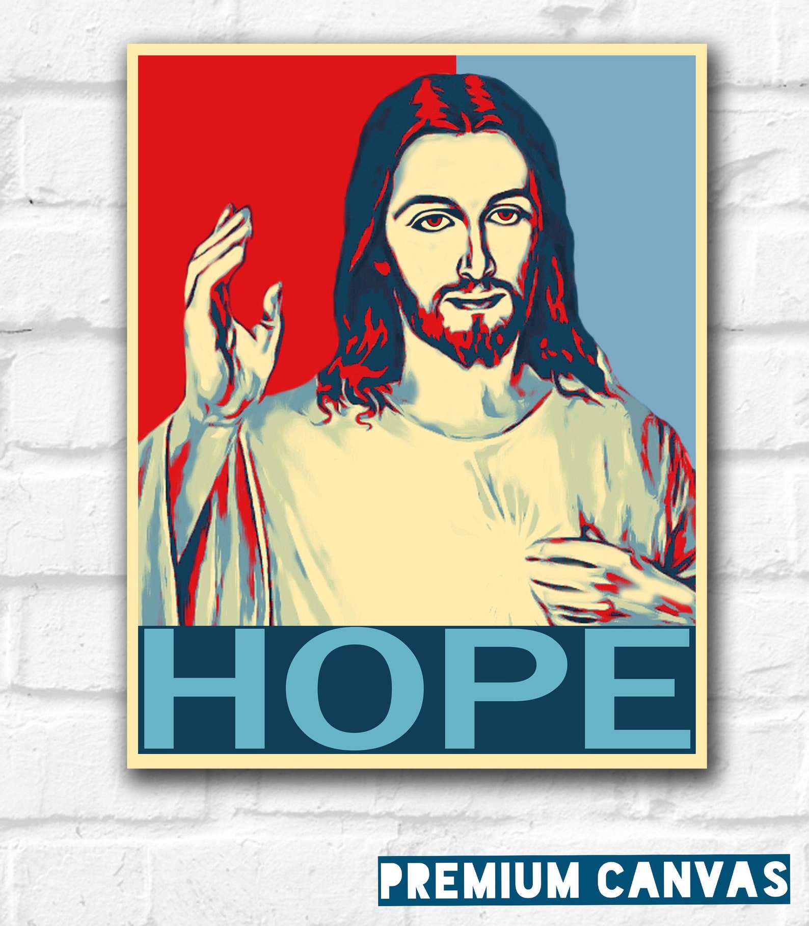 Jesus Christ Canvas Pop Art Christian Religious Faith Jesus | Etsy