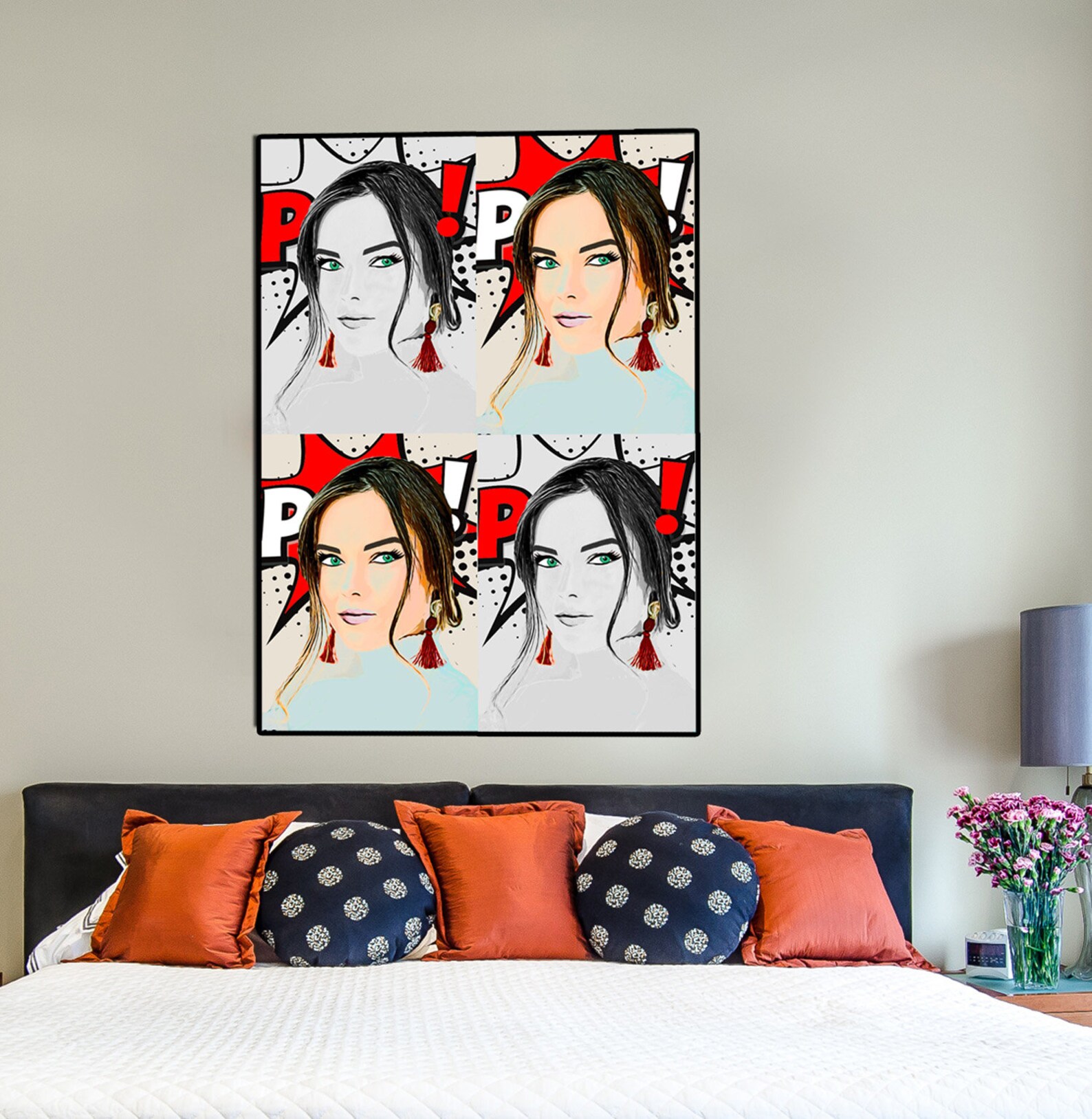 Custom Pop Art Canvas Pop Art Custom Pop Art From Photo Etsy