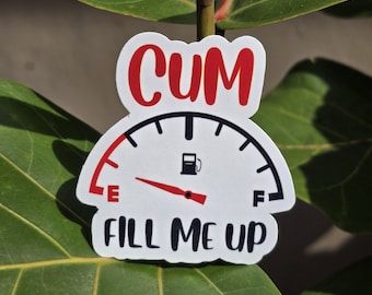 Fill Me Up Sticker – Spicy Adult Humor, Waterproof Vinyl Decal